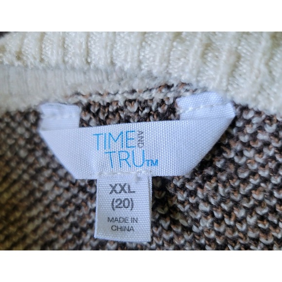 Covington Size S Beige with gold threads Open Ruffle Cardigan - Picture 5 of 7